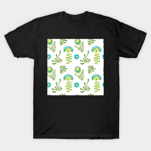 Elegance Seamless pattern with flowers T-Shirt